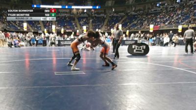 157 lbs Round Of 16 - Colton Schwoyer, Owen J. Roberts vs Tyler McIntyre, Parkland