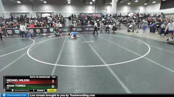 132 lbs Cons. Round 3 - Noah Torres, AZ vs Michael Wilson, MI