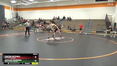 165-175 lbs Round 5 - Armaan Khurana, Cedar Rapids Kennedy vs Carter Mitchell, Western Dubuque