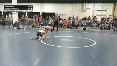 120 lbs Quarterfinal - Wyatt Wolf, WI vs Gage Southwick, UT