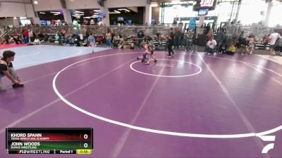 70 lbs Cons. Round 2 - John Woods, Dumas Wrestling vs Khord Spann, Texas Wrestling Academy