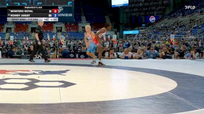 113 lbs Champ. Rd Of 32 - Montero Royal, SC vs Rowdy Angst, MO