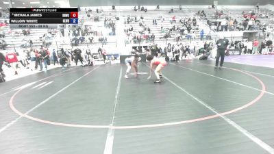 59 kg Champ. Rd Of 16 - Me'kala James, RWC (Rams Wrestling Club) vs Willow White, Gladiator Wrestling