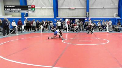 141 lbs Cons. Round 4 - Shaun McLaughlin, Roger Williams vs Jared Hood, Emmanuel College