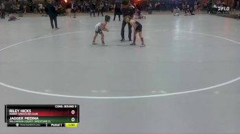 80 lbs Cons. Round 3 - Jagger Medina, Williamson County Wrestling Cl vs Riley Hicks, Rabbit Wrestling Club