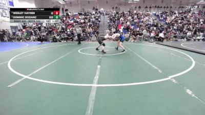 Boys 144 lbs Semifinal - Dominic Bozanic, Gilroy Boys vs Wesley Hayden, Los Gatos Boys