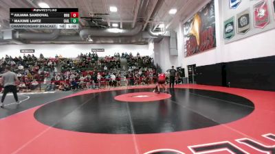 145 lbs Championship Bracket - Maxime Lantz, Eaglecrest vs Juliana Sandoval, Brighton