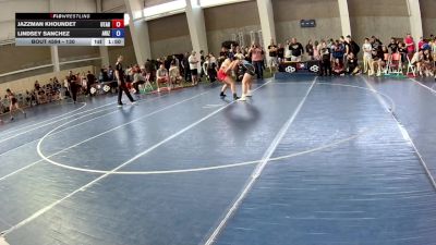 130 lbs Cons. Semis - Jazzman Khoundet, Utah vs Lindsey Sanchez, Arizona