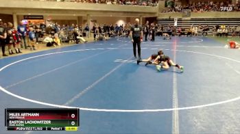 61 lbs Cons. Round 3 - Easton Lachowitzer, Park Rapids vs Miles Artmann, New Prague