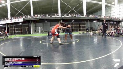 235 lbs Round 3 (8 Team) - Jade`ence Fletcher, North Dakota vs Chacora Tackett, Ohio Red