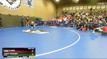 157 lbs Cons. Round 2 - Ross Flores, Hoover vs Wyatt Whitney, Delta