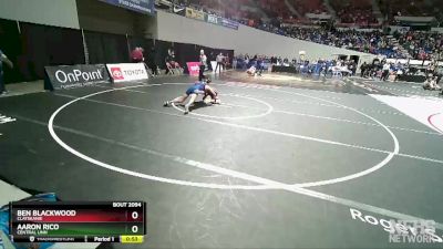 2A/1A-132 Cons. Round 2 - Aaron Rico, Central Linn vs Ben Blackwood, Clatskanie