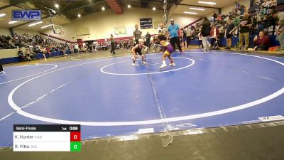 43 lbs Semifinal - Kainen Hunter, Vian Wrestling Club vs Rhett Pitts, Cowboy Wrestling Club