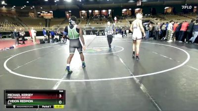 144 lbs 5th Place Match - J`Veion Redmon, Ola vs Michael Kersey, First Baptist (Naples)