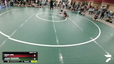 100 lbs Semifinal - Noah Ahn, Utah vs Jaxon Kraemer, Ranger 47 Wrestling Club