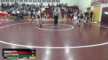 120 lbs Champ. Round 1 - Morgan Krall, Independence vs Peyton Gordon, Solon
