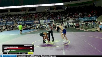 D 1 157 lbs Quarterfinal - Neimiah White, Acadiana vs Harris Treuting, Jesuit