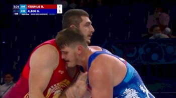 130 kg Round Of 16 - Nikolaos Ntounias, GRE vs Marcel Albini, Cze