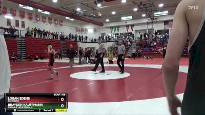 106 lbs Cons. Round 2 - Brayden Kauffmann, Dubuque Hempstead JV vs Logan Edens, Camanche