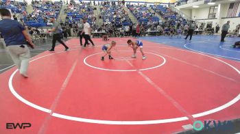 46 lbs Consi Of 4 - Lucas Matthews, Tiger Trained Wrestling vs Ryder Aguilar, Newkirk Takedown Club