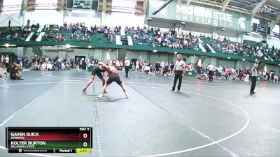 141 lbs Quarterfinal - Kolter Burton, Oklahoma State vs Gaven Suica, Edinboro