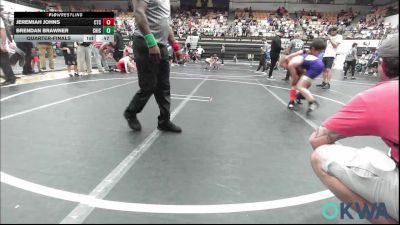 76 lbs Quarterfinal - Jeremiah Johns, Comanche Takedown Club vs Brendan Brawner, Chickasha Youth Wrestling