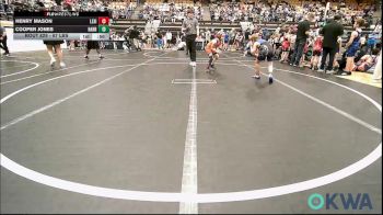 67 lbs Consi Of 8 #2 - Henry Mason, Lexington Wrestling Club vs Cooper Jones, Harrah Little League Wrestling