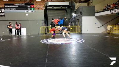 Junior Girls - 105 lbs Semis - Mia Almendariz, Temecula Valley High School Wrestling vs Aliyah White, Petaluma Wrestling Club