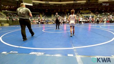 76 lbs Round Of 16 - Brooks Grose, Ponca City Wildcat Wrestling vs Chance Besse, Division Bell Wrestling