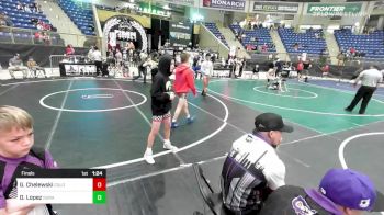 102 lbs Final - Gage Chelewski, Colorado Outlaws vs Deven Lopez, Duran Elite