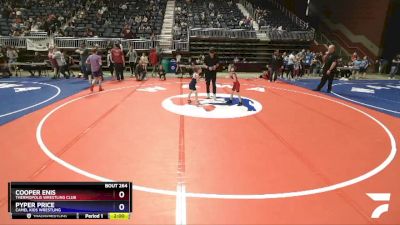 50-55 lbs Semifinal - Cooper Enis, Thermopolis Wrestling Club vs Pyper Price, Camel Kids Wrestling