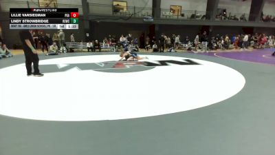Semis - Lillie VanSiegman, Pioneer Grappling Academy vs Lindy Strowbridge, Reality Sports Wrestling Club