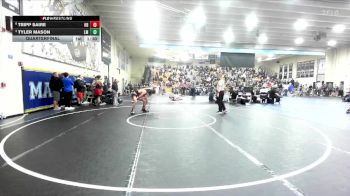 132 lbs Quarterfinal - Tyler Mason, La Mirada vs Tripp Saire, Huntington Beach