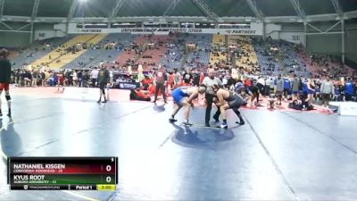 184 lbs Finals (8 Team) - Nathaniel Kisgen, Concordia-Moorhead vs Kyus Root, Aurora Universtiy