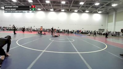 120 lbs Consi Of 32 #1 - Stephen Cross, NC vs Lucas Bundy, VA