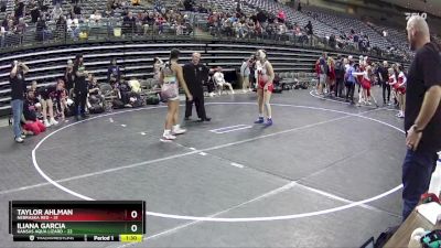 150 lbs Finals (8 Team) - Iliana Garcia, Kansas Aqua Lizard vs Taylor Ahlman, Nebraska Red