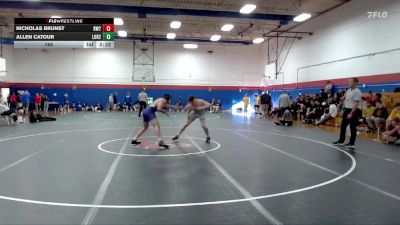 165 lbs Finals (2 Team) - Nicholas Brunst, Baldwin Wallace(2) vs Allen Catour, Loras(2)