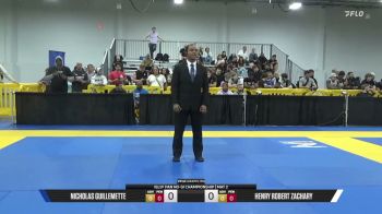 Henry Robert Zachary vs Nicholas Guillemette 2026 Pan IBJJF Jiu-Jitsu No-Gi Championship