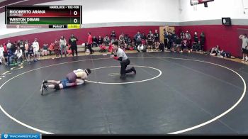 102-106 lbs Round 3 - Rigoberto Arana, Eldorado vs Weston Dibari, Shadow Ridge