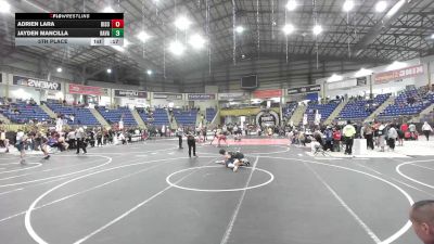 116 lbs 5th Place - Adrien Lara, Bison Wrestling vs Jayden Mancilla, Ravage WC