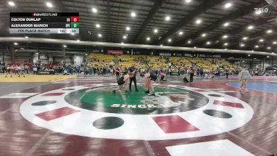 215 lbs 7th Place Match - Colton Dunlap, Stillwater Gladiators vs Alexander Marich, Spearfish