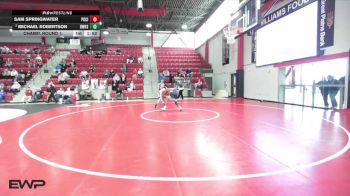 120 lbs Champ. Round 1 - Sam Springwater, PONCA CITY vs Michael Robertson, Bentonville West High School