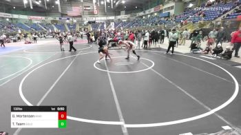 132 lbs Semifinal - Gabe Mortensen, Minot HS vs Tyger Taam, GoldenBack WC