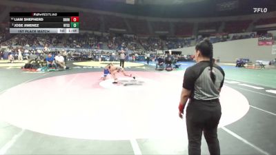 3A Boys 106 lbs 1st Place Match - Liam Shepherd, Burns Boys vs Jose Jimenez, Nyssa Boys