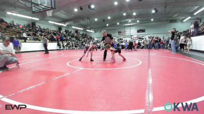 62 lbs Rr Rnd 4 - Kynslee Church, Team Tulsa Wrestling Club vs Delilah Stark, Tiger Trained Wrestling