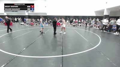 144 lbs Brody Shepard, Team Wyoming White vs Walker Gaulrapp, Minnesota Red