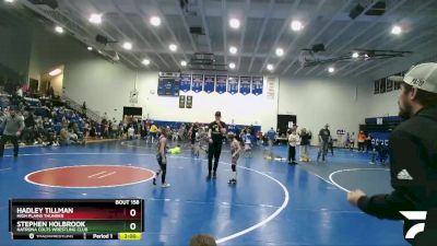 67 lbs Cons. Semi - Hadley Tillman, High Plains Thunder vs Stephen Holbrook, Natrona Colts Wrestling Club