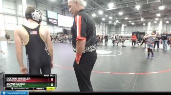 102 lbs Cons. Round 2 - Bowdi Szabo, Silver Valley WC vs Colton Wieseler, Hermiston Wrestling