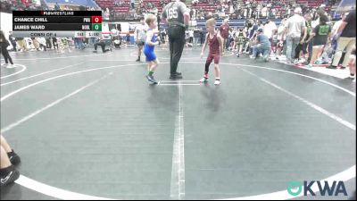 55 lbs Consi Of 4 - Chance Chill, Perry Wrestling Academy vs James Ward, Noble Takedown Club
