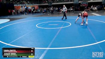 103 lbs Cons. Round 2 - August Reigh, Dillingham High School vs Owen Crotts, Grace Christian School